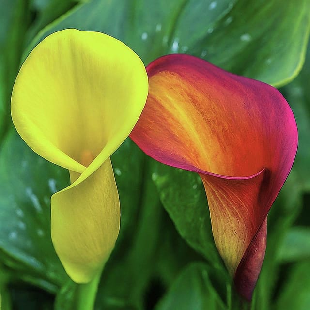 Calla Lily Bulb Mixed Colour Pack of 2 [RAJ GARDEN PLANTS]