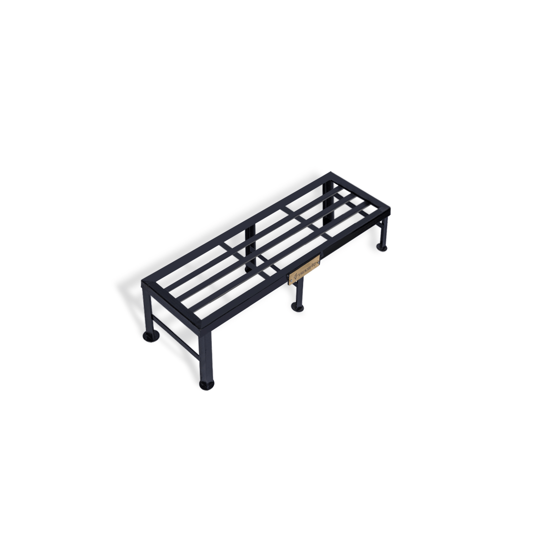 Metal Pot Stand for Big Size Plants Heavy Duty | 3ft-6ft Length, 1/2ft Height| Iron Bench Plant Stand Set of 1 | Rectangle Multiple Planter Base| Indoor & Outdoor, Balcony & Terrace