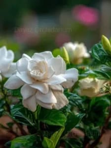 Gardenia Jasminoides Variegata August Beauty Gardenia Jasminoides Variegata August Beauty