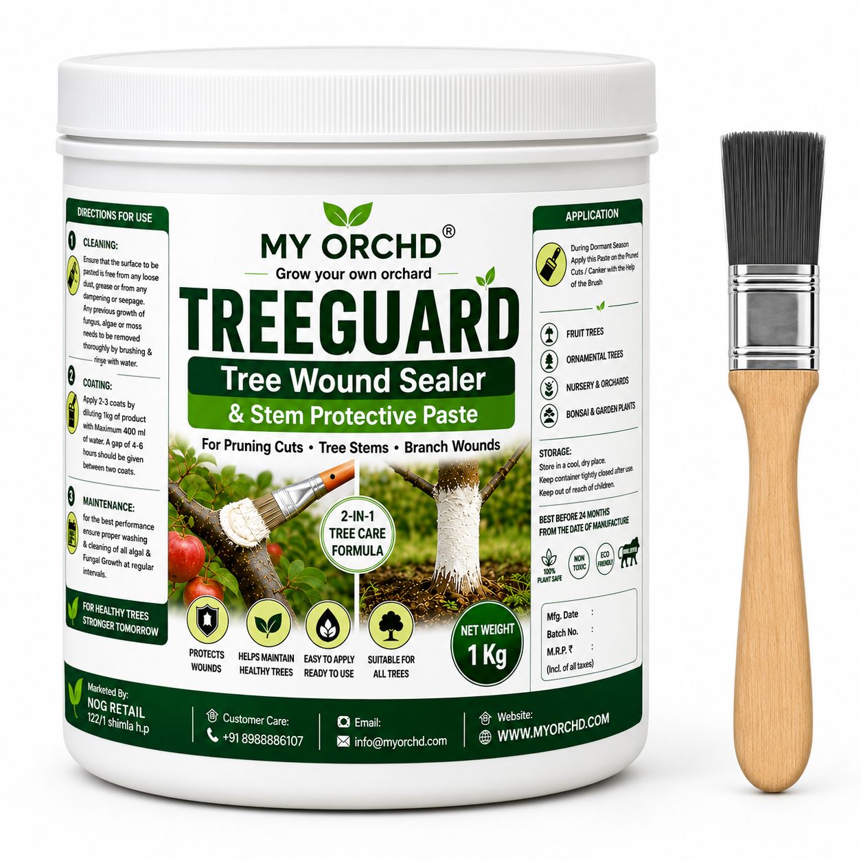 Tree Guard Pruning Sealer & Tree Trunk Paint, 1 kg