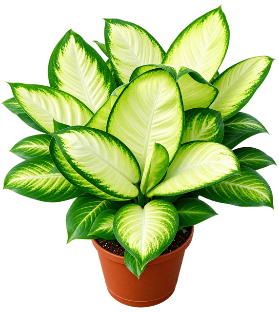 White dwarf variety Dieffenbachia Pack of 01 plant White dwarf variety Dieffenbachia Pack of 01 plant