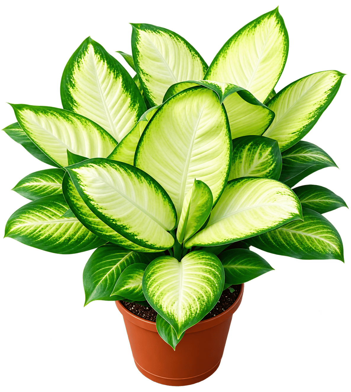 White dwarf variety Dieffenbachia Pack of 01 plant