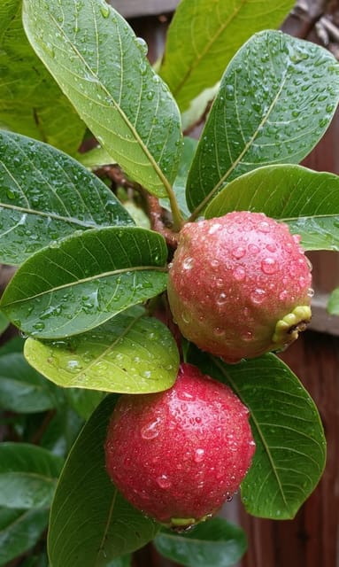 Seedless Sweet Guava Plant | Live Fruit Plant | Sweet & Juicy Guava Plant for Home Garden, Pot & Terrace - BONOLATA NURSERY